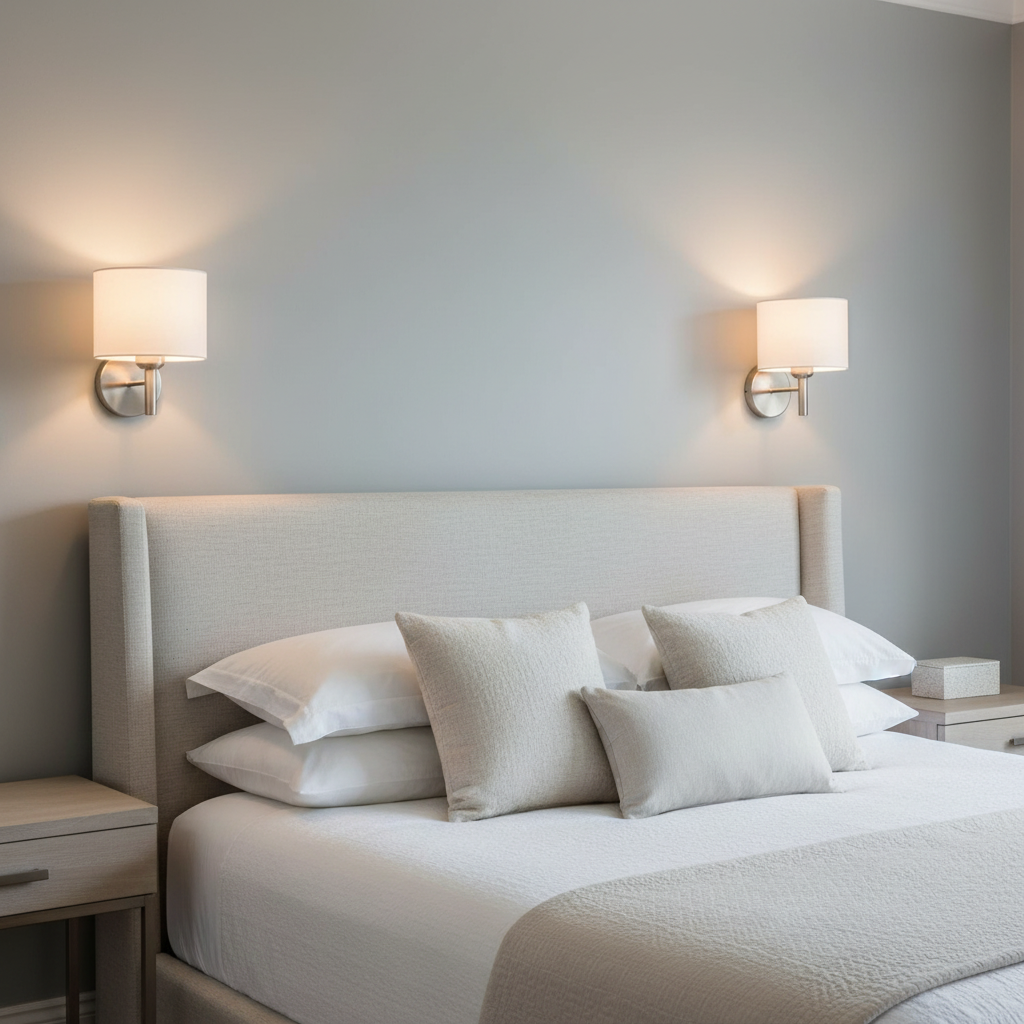 amos-lighting-Franklite-Barolo-Single-Wall-Light-Satin-Nickel-Bedroom