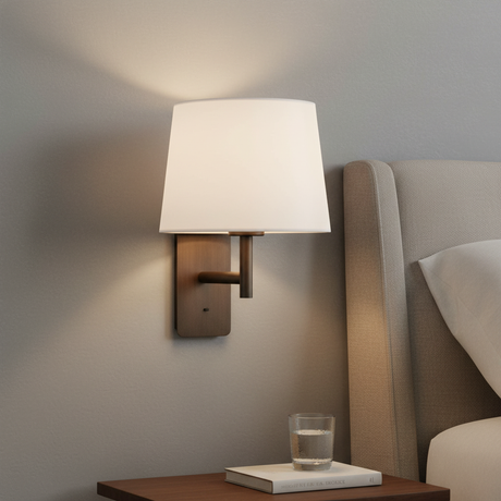 amos-lighting-Franklite-Christie-Bedside-Wall-Light-Brushed-Bronze-Closeup-Bedroom