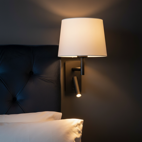 amos-lighting-Franklite-Christie-Bedside-Wall-Light-Reader-Matt-Black-Closeup-Bedhead