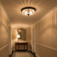 amos-lighting-Franklite-Emerson-Dark-Brown-Flush-Ceiling-Light-Hallway