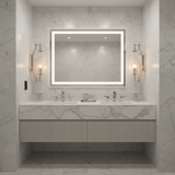 amos-lighting-Franklite-Empire-Bathroom-Wall-Light-Chrome-Marble-Vanity-Mirror