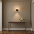 amos-lighting Franklite Equinox Wall Light Antique Gold Glass - Hallway