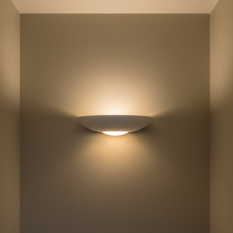 amos-lighting-Franklite-Fresco-Bowl-Ceramic-Uplighter-Hallway