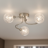 amos-lighting-Franklite-Gyro-3-Light-Flush-Satin-Nickel-Crackle-Glass-Closeup