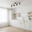 amos-lighting-Franklite-Hollywood-4-Bar-Spotlight-Black-Brass-Kitchen-Bright-Scandi