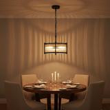 amos-lighting-Franklite-Sloane-3-Light-Pendant-Matt-Black-Ribbed-Glass-Dining-Room