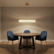 amos-lighting-Franklite-Victoria-LED-Ring-Chandelier-Gold-Crystal-60cm-Round-Table