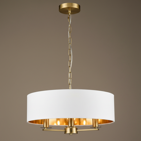 amos-lighting-Franklite-Windsor-3-Light-Pendant-Aged-Brass-45cm-White-Drum-Closeup-Contrast