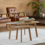 Amos Madrid Coffee & Side Table Nest Oak