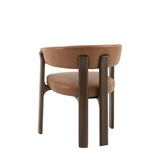 Amos Onda Dining Chair Brown Leather