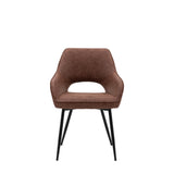 Amos Ivorra Dining Chair Brown (2pk)
