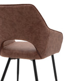 Amos Ivorra Dining Chair Brown (2pk)