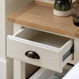 Amos Eton 1 Drawer Bedside Table White