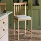 Amos Eton Upholstered Bar Stool Natural (2pk)