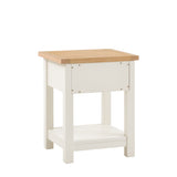 Amos Eton 1 Drawer Bedside Table White