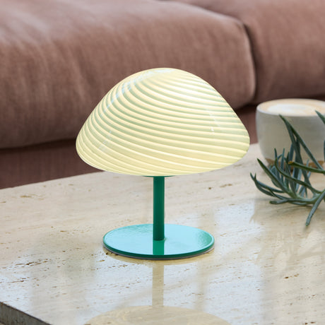 Halo Design Candy Mini Mush Table Lamp Turquoise Glass