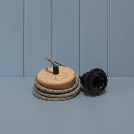amos-lighting-Oak-Ceiling-Rose-Grey-Herringbone-Flex-Coiled-Black-Lampholder-Cord-Set-Blue-Panel-v3