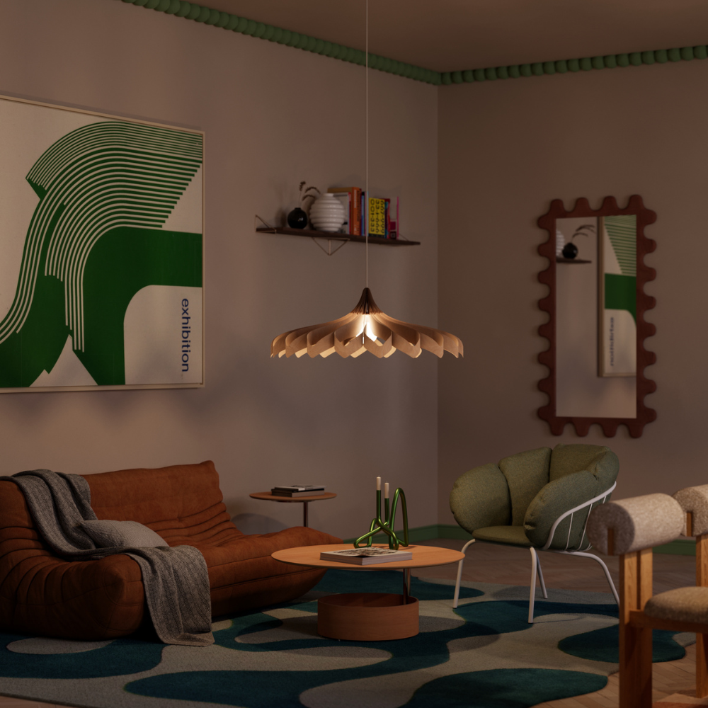 Pilke Daisy Large Pendant Birch