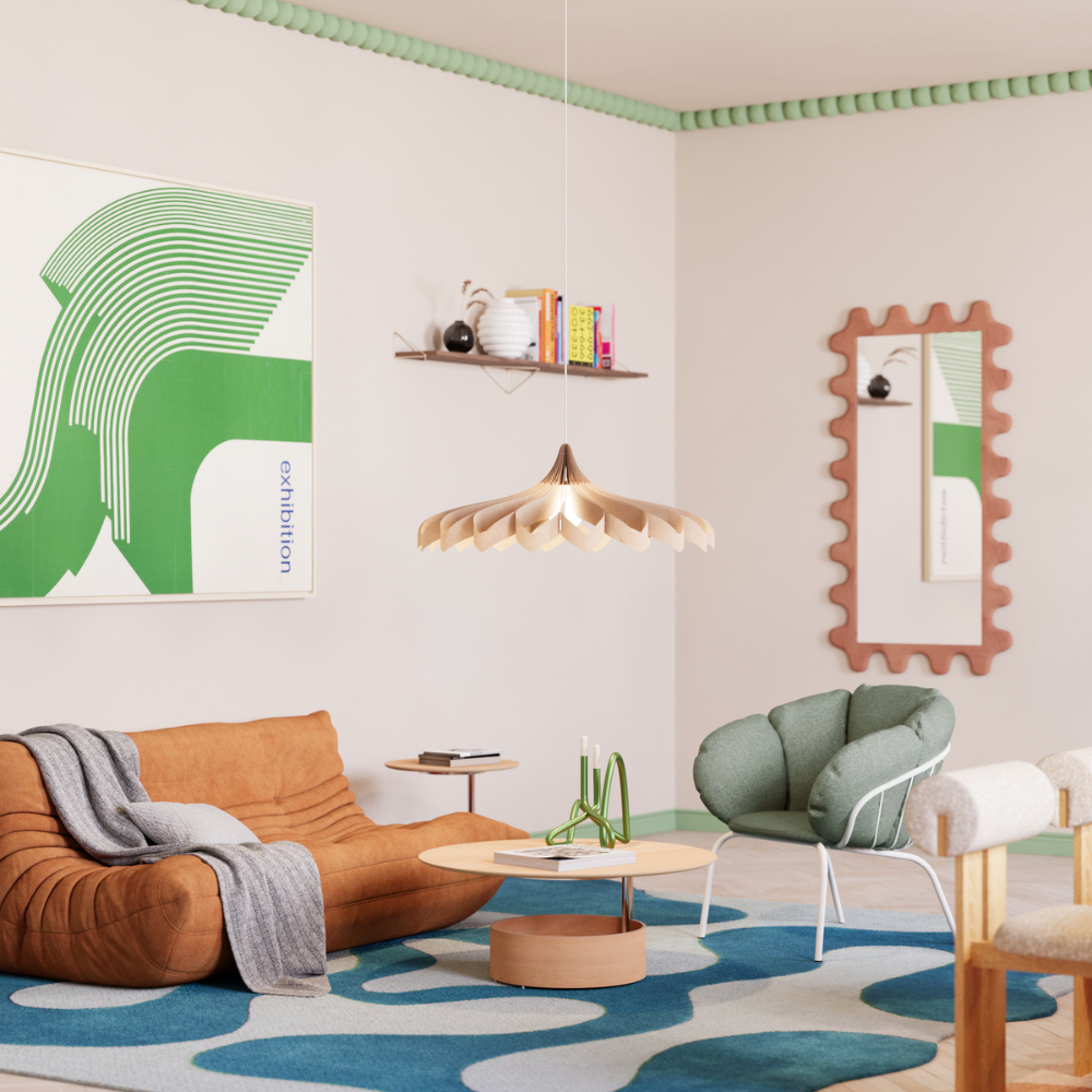 Pilke Daisy Large Pendant Birch