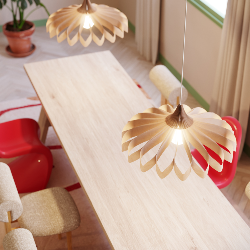 Pilke Daisy Small Pendant Birch