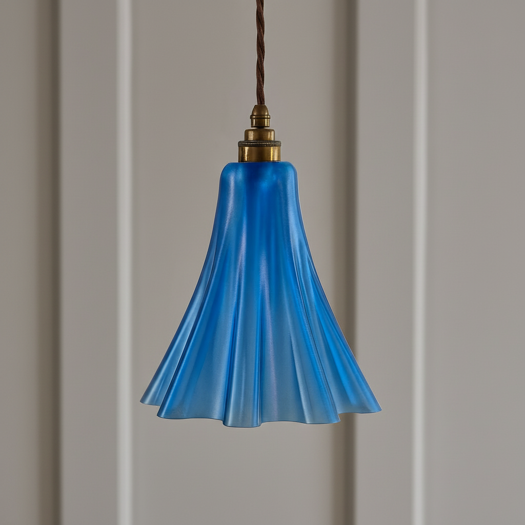 amos-lighting-Soho-Lighting-Bluebell-Pendant-Light-Nautical-Blue-Old-English-Bronze-Brown-Twisted-Cable-Grey-Panel