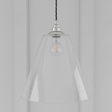 amos-lighting-Soho-Lighting-Forster-Clear-Cone-Glass-Pendant-Light-Nickel-Black-Twisted-Cable-Grey-Panel