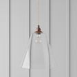amos-lighting-Soho-Lighting-Forster-Clear-Cone-Glass-Pendant-Light-Old-English-Bronze-Linen-Twisted-Cable-Grey-Panel