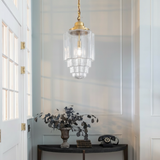 amos-lighting-Soho-Lighting-Glasshouse-Lacquered-Brass-Clear-Art-Deco-Pendant-Light-Hallway-v2