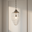 amos-lighting-Soho-Lighting-Glasshouse-Nickel-Clear-Art-Deco-Pendant-Light-Grey-Panel