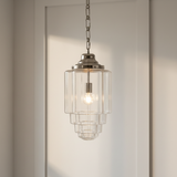amos-lighting-Soho-Lighting-Glasshouse-Nickel-Clear-Art-Deco-Pendant-Light-Grey-Panel