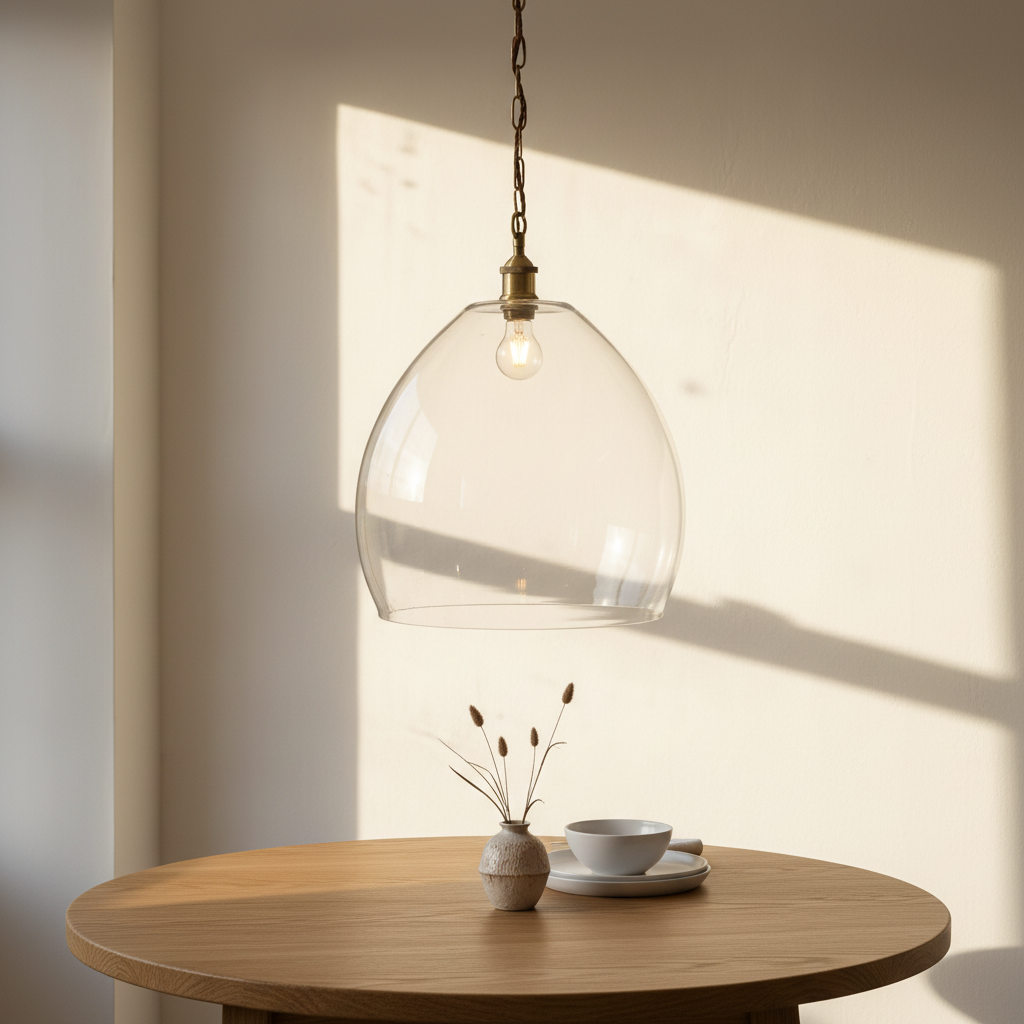 amos-lighting-Soho-Lighting-Harington-Clear-Dome-Glass-Pendant-Light-Antique-Brass-Chain-Brown-Twisted-Cable-Dining