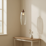 amos-lighting-Soho-Lighting-Henley-Curve-Fluted-Glass-Pendant-Light-Old-English-Bronze-Linen-Twisted-Cable-Hallway