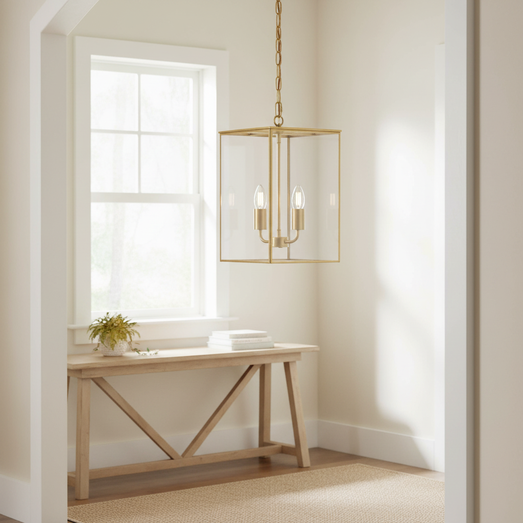 amos-lighting-Soho-Lighting-London-Lantern-Pendant-Crossbar-Small-Brass-Hallway