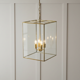 amos-lighting-Soho-Lighting-London-Lantern-Pendant-Light-Crossbar-Medium-Brass-Grey-Panel