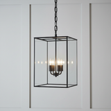 amos-lighting-Soho-Lighting-London-Lantern-Pendant-Light-Crossbar-Medium-Matt-Black-Brass-Grey-Panel