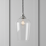 amos-lighting-Soho-Lighting-Milton-Clear-Glass-Pendant-Light-Nickel-Black-Twisted-Cable-Grey-Panel