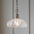 amos-lighting-Soho-Lighting-Organic-Flora-Clear-Glass-Pendant-Light-Nickel-Grey-Twisted-Cable-Grey-Panel