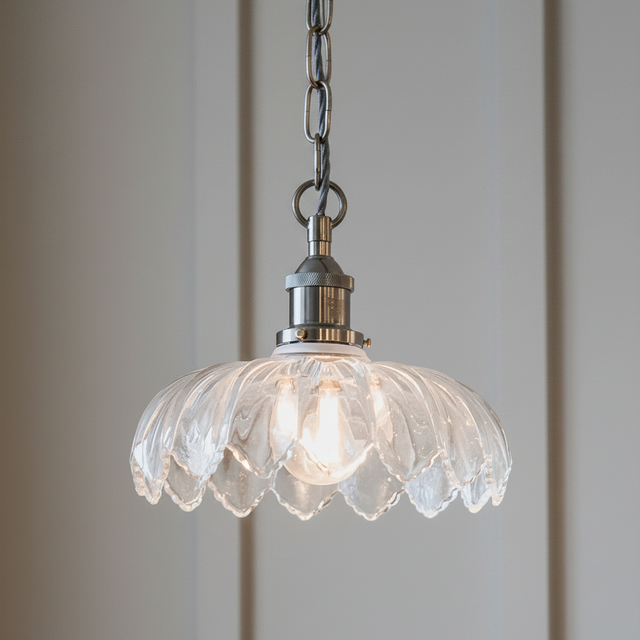 amos-lighting-Soho-Lighting-Organic-Flora-Clear-Glass-Pendant-Light-Nickel-Grey-Twisted-Cable-Grey-Panel