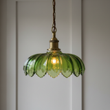 amos-lighting-Soho-Lighting-Organic-Flora-Green-Glass-Pendant-Light-Antique-Brass-Brown-Twisted-Cable-Grey-Panel