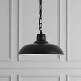amos-lighting-Soho-Lighting-Portland-Reclaimed-Style-Pendant-Light-Matt-Black-Grey-Panel