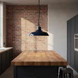 amos-lighting-Soho-Lighting-Portland-Reclaimed-Style-Pendant-Light-Squid-Ink-Blue-Kitchen