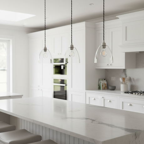 amos-lighting-Soho-Lighting-Potter-Clear-Glass-Pendant-Light-Nickel-Black-Twisted-Cable-Kitchen-Island-Row