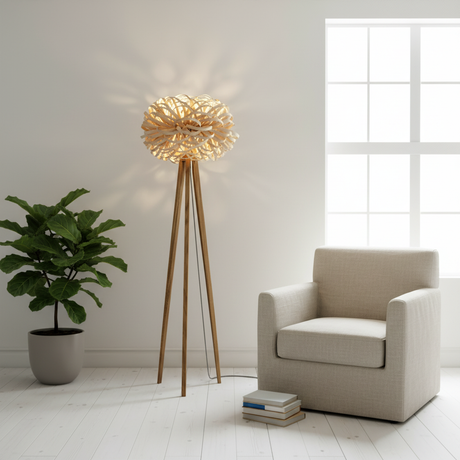 amos-lighting-Stuart-Lamble-Allium-Floor-Lamp-Oak-Tripod-Natural-Shade-Scandinavian-Reading-Nook