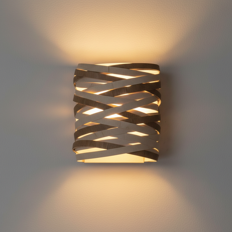 amos-lighting-Stuart-Lamble-Convolution-Wall-Light-Natural-Plywood-Woven-Grey-Panel