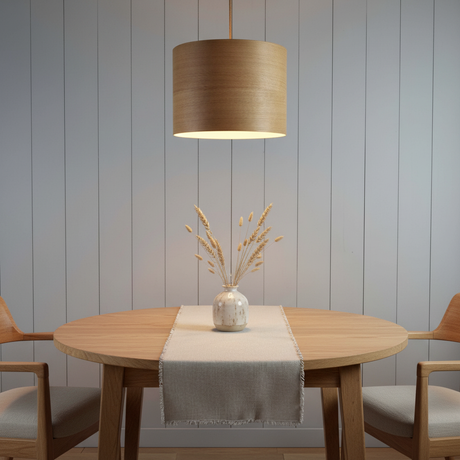 amos-lighting-Stuart-Lamble-Pure-Ceiling-Pendant-Shade-Drum-40x20cm-Oak-Veneer-Cornish-Coastal-Dining