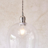 Amos Lucid Large Pendant Dimpled Glass –  from Amos Lighting + Home