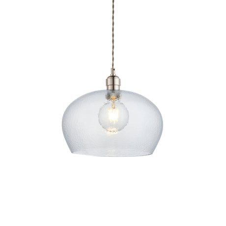 Amos Lucid Medium Pendant Dimpled Glass –  from Amos Lighting + Home