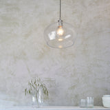 Amos Lucid Medium Pendant Dimpled Glass –  from Amos Lighting + Home