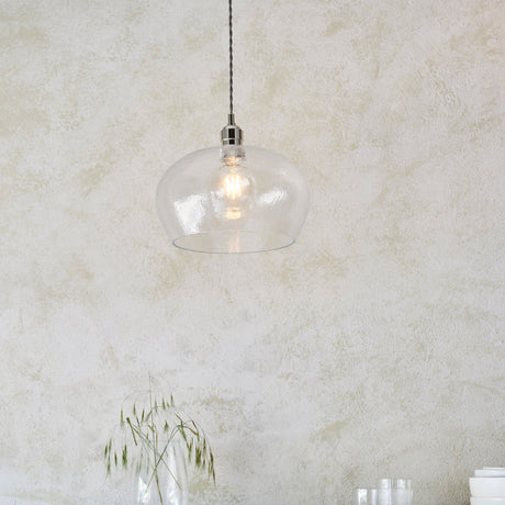 Amos Lucid Medium Pendant Dimpled Glass –  from Amos Lighting + Home