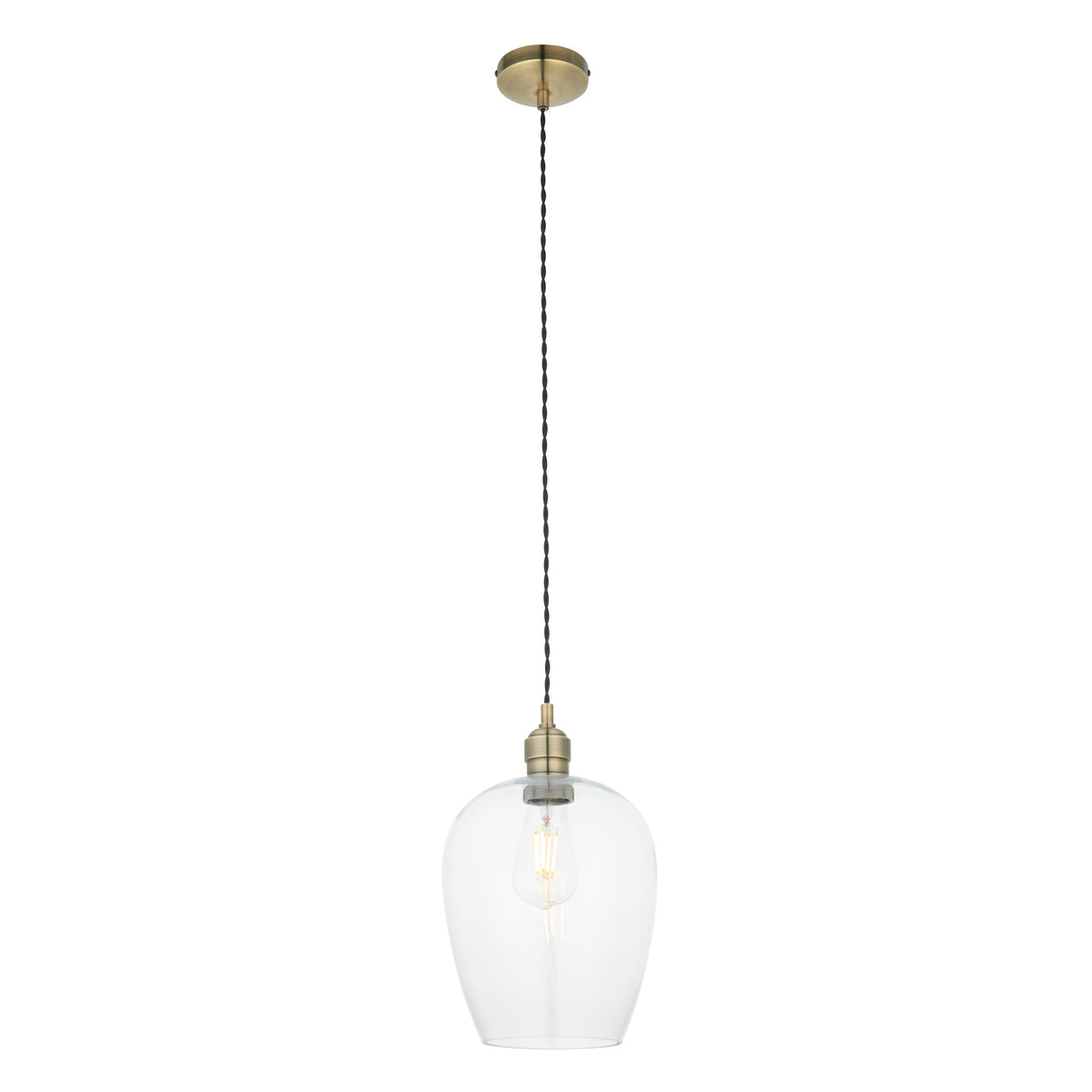 Amos Lucid Pendant Antique Brass –  from Amos Lighting + Home